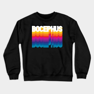 Retro Bocephus Proud Personalized Name Gift Retro Rainbow Style Crewneck Sweatshirt